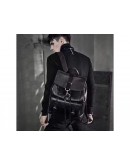 Фотография Кожаный черный мужской рюкзак B3-1653A