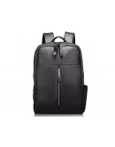 Фотография Мужской кожаный рюкзак черного цвета B3-1692A