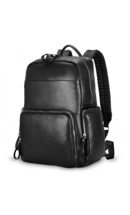 Черный рюкзак мужской кожаный B3-1737A