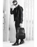 Фотография Черный рюкзак мужской кожаный B3-1737A