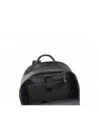 Деловой мужской черный кожаный рюкзак B3-1746A