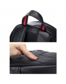 Фотография Кожаный стильный черный мужской рюкзак B3-2001A