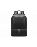 Фотография Черный модный кожаный мужской рюкзак B3-2639A