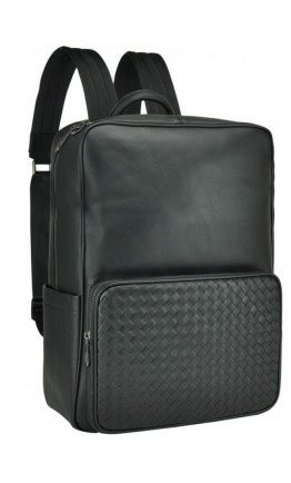 Мужской кожаный рюкзак черного цвета B3-8605A