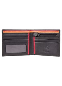 Мужской удобный кошелек Visconti BD707 Le-chifre (Black Red Orange)