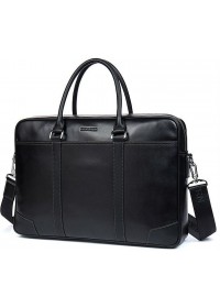 Черная мужская вместительная деловая сумка BS0109-1