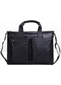 Черный мужской мягкий портфель BS6701-1