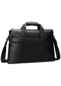Черная мужская кожаная сумка для ноутбука BS6901