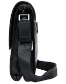 Фотография Кожаная мужская сумка на плечо черного цвета BS7301
