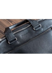Кожаная черная матовая мужская деловая сумка Blamont Bn005AS