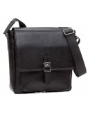 Фотография Вместительная черная мужская плечевая сумка Blamont Bn081A