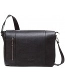 Фотография Черная горизонтальная сумка на плечо формата A4 Blamont Bn092A