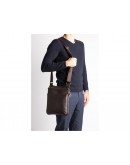 Фотография Мужская планшетка - кожаная сумка на плечо Blamont Bn096C