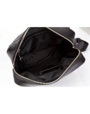 Фотография Черная мужская кожаная сумка без клапана Blamont Bn097A