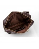 Фотография Коричневая кожаная мужская сумка на плечо Blamont Bn098C