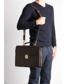 Фотография Портфель мужской кожаный коричневый Blamont Bn111C