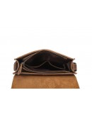 Фотография Коричневая мужская сумка на плечо, коричневая Bx007