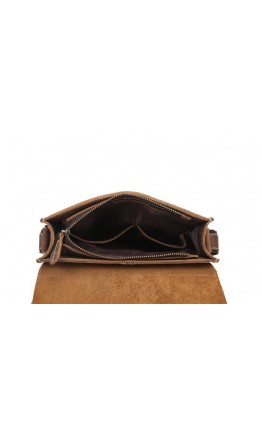 Коричневая мужская сумка на плечо, коричневая Bx007
