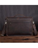 Фотография Кожаный портфель мужской, коричневый цвет Bx010