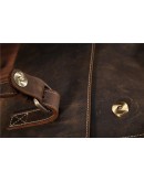 Фотография Мужская кожаная сумка коричневого цвета Bx017