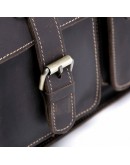 Фотография Коричневая кожаная сумка мужская на плечо Bx1050