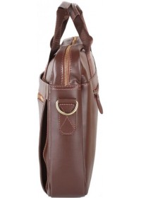 Кожаная коричневая мужская деловая сумка Bx1279C