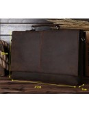 Фотография Мужской портфель кожаный мужской, коричневый Bx2651