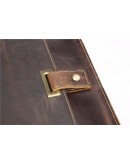 Фотография Мужской кожаный мессенджер, коричневый цвет Bx7055