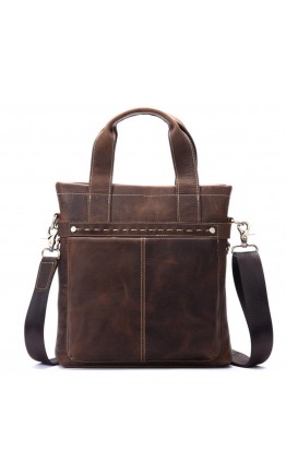 Кожаная сумка мужская коричневая Bx8029-2