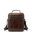 Фотография Вместительная коричневая мужская сумка с ручкой Bx8713C