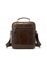 Вместительная коричневая мужская сумка с ручкой Bx8713C