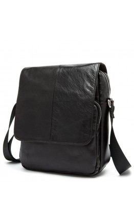 Темно коричневая мужская плечевая сумка Bx9108C