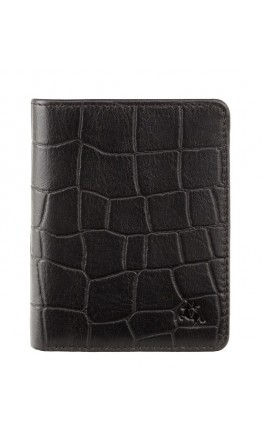 Черный кожаный кошелек Visconti CR91 Caiman c RFID (Black)