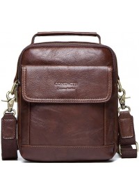 Мужская сумка на плечо бордово-коричневого цвета CS0201-1