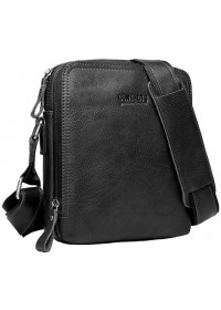 Черная кожаная сумка на плечо CS0202