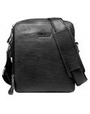 Фотография Черная кожаная сумка на плечо CS0202