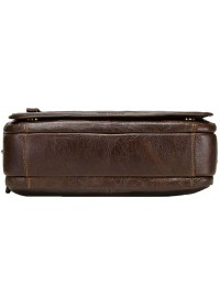 Кожаная мужская удобная коричневая сумка на плечо CS3050