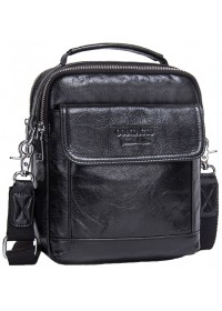 Черная мужская кожаная сумка - барсетка CS3081