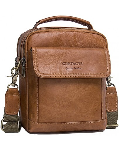 Фотография Светло-коричневая мужская сумка - барсетка CS3082