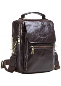 Темно-коричневая мужская сумка барсетка CS4010