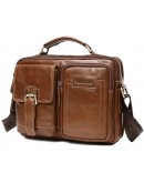 Фотография Мужская удобная коричневая сумка CX2080