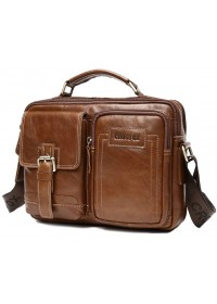 Мужская удобная коричневая сумка CX2080