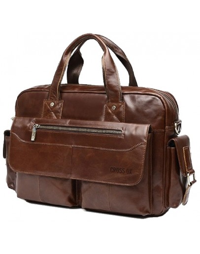 Фотография Вместительная мужская сумка из натуральной кожи CX2090