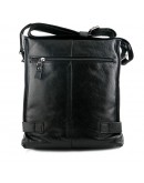 Фотография Черная кожаная мужская сумка планшет DH_006