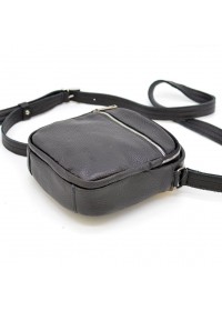 Черная кожаная мужская сумка на плечо Tarwa FA-8086-3mds
