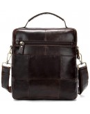 Фотография Темно-коричневая мужская сумка - барсетка FR0017
