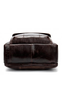 Темно-коричневая мужская сумка - барсетка FR0017