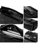 Фотография Черный кожаный мужской небольшой портфель FR3021