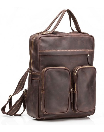 Фотография Коричневый рюкзак для мужчины из кожи G2107B