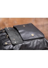 Рюкзак мужской кожаный черный G8894A